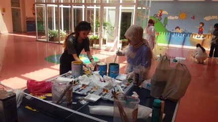 Fakültemiz Geleneksel Türk Sanatları Bölümü Selçuklu Otizmli Bireyler Eğitim Vakfında Boyama Etkinliği Gerçekleştirildi