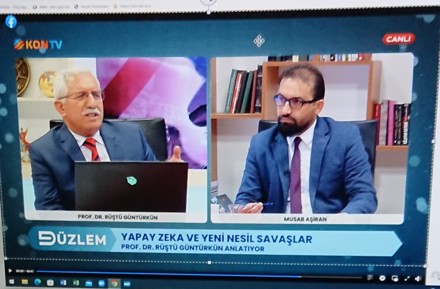 Prof. Dr. Rüştü Güntürkün "Yapay Zekanın Güncel Uygulamaları ve Yeni Nesil Savaş Üzerine Etkileri" temalı söyleşi