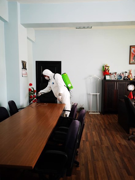 Yüksekokulumuz Dezenfekte Edildi