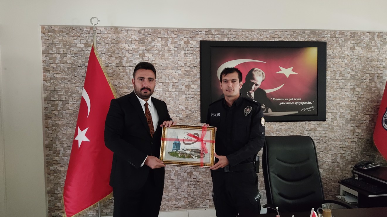 Bozkır İlçe Emniyet Amiri Sayın Uğur ALACA' ya Hayırlı Olsun Ziyareti