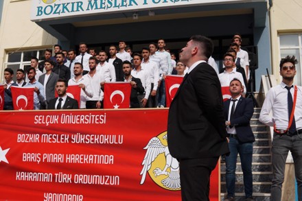 Selçuk Üniversitesi Bozkır Meslek Yüksek Okulu olarak "Barış Pınarı Harekâtına Destek Programı ve Yürüyüşünü" gerçekleştirdik.