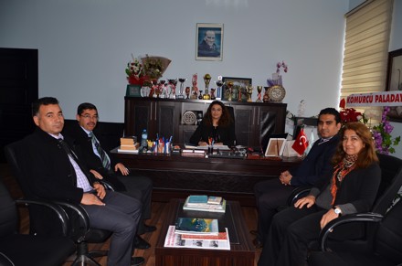 BOZKIR MİLLİ EĞİTİM MÜDÜRÜ VE ŞUBE MÜDÜRLERİNDEN HAYIRLI OLSUN ZİYARETİ