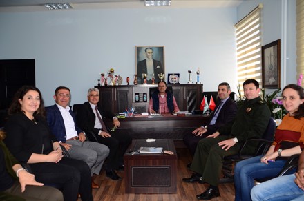 Bozkır Kaymakamı Sayın Emre Öztürk, Bozkır Belediye Başkanı Sayın İbrahim Gün ve Garnizon Komutanı Özgür Can ın Yüksekokulumuza Ziyareti