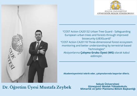 Üniversitemiz Öğretim Elemanı European Cooperation in Science and Technology (COST) Projelerine Grup Üyesi Olarak Atandı