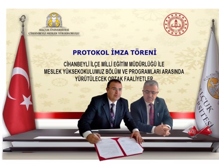 Cihanbeyli İlçe Milli Eğitim Müdürlüğü ile iş birliği protokolü imzalandı.