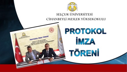 Cihanbeyli Yükseköğretim Kredi ve Yurtlar Kurumu Cihanbeyli Yurt Müdürlüğü ile iş birliği protokolü imzalandı.