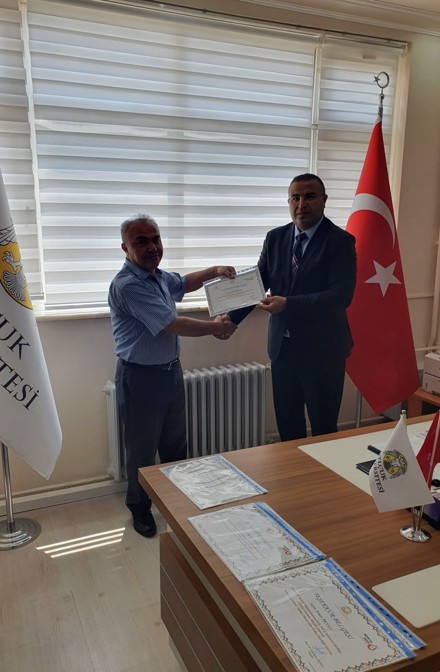 Meslek Yüksekokulumuz Müdürlüğünde 08.06.2022 tarihinde Devir Teslim Gerçekleştirildi.