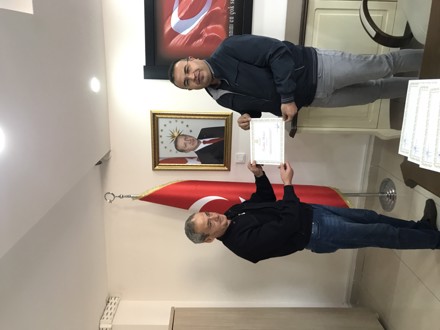 İdari Personele Teşekkür Belgesi Verildi.