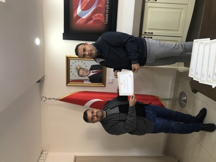 İdari Personele Teşekkür Belgesi Verildi.