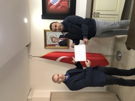 İdari Personele Teşekkür Belgesi Verildi.