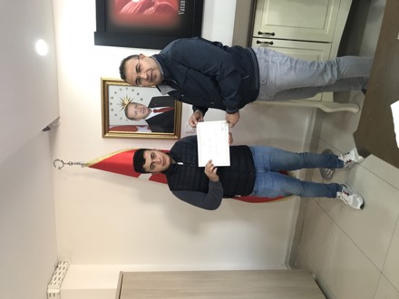 İdari Personele Teşekkür Belgesi Verildi.