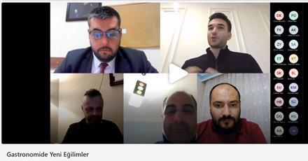 ''Gastronomide Yeni Eğilimler'' Konulu Webinar