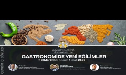''Gastronomide Yeni Eğilimler'' Konulu Webinar