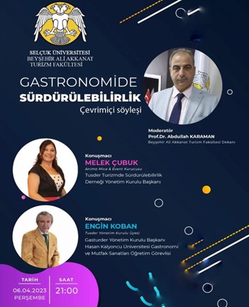 ''Gastronomide Sürdürülebilirlik'' Konulu Webinar