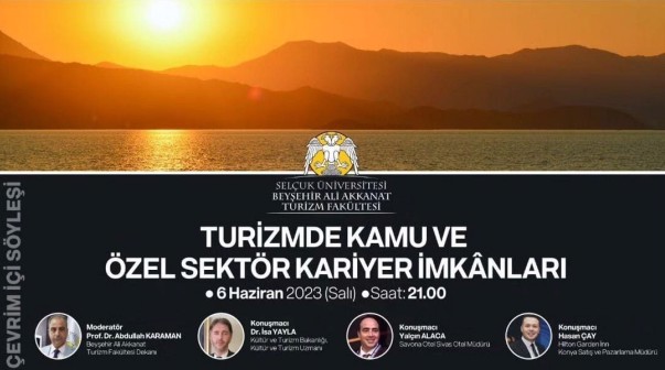 ‘’Turizmde Kamu ve Özel Sektör Kariyer İmkanlar’’ Konulu Webinar