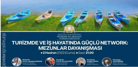 "Turizmde ve İş Hayatında Güçlü Network: Mezunlar Dayanışması’’ Konulu Webinar