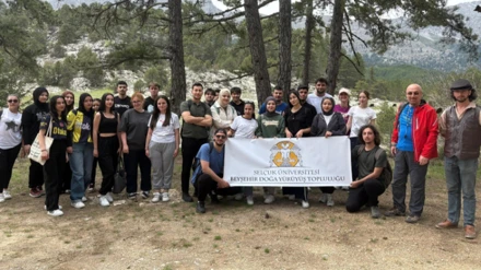 S.Ü. Beyşehir Ali Akkanat Turizm Fakültesi Öğrencileri uygulamalı flora ve fauna eğitimi
