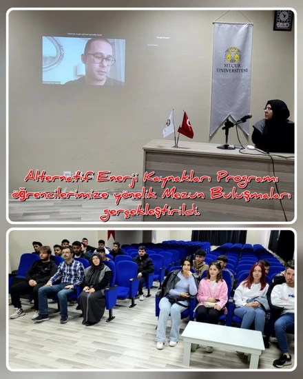 Alternatif Enerji Kaynakları Teknoloji Programına Yönelik Mezun Buluşmaları Eğitimi