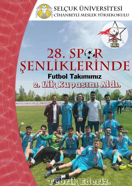 Selçuk Üniversitesi 28. Spor Şenliklerinde Cihanbeyli MYO 2. oldu
