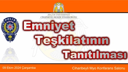 Emniyet Teşkilatının Tanıtılması