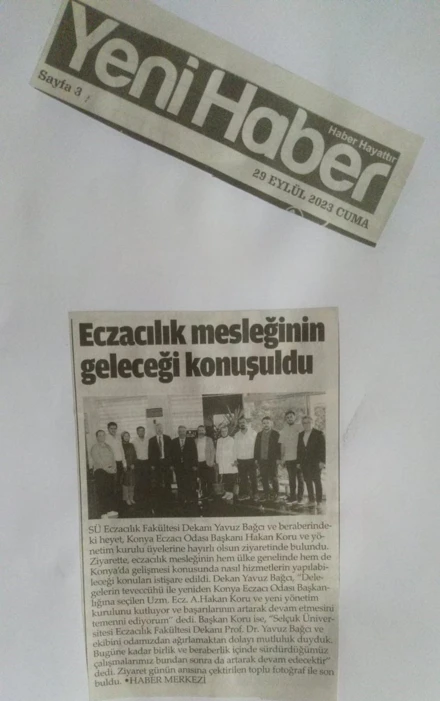 Konya Eczacı Odasına Ziyaret