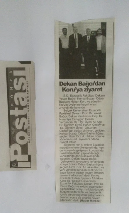 Konya Eczacı Odasına Ziyaret