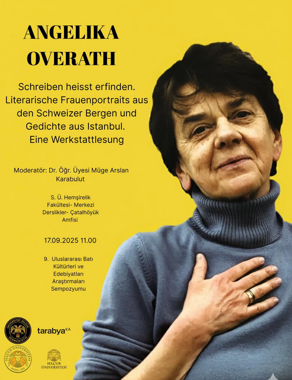 ANGELİKA OVERATH OKUMA ETKİNLİĞİ