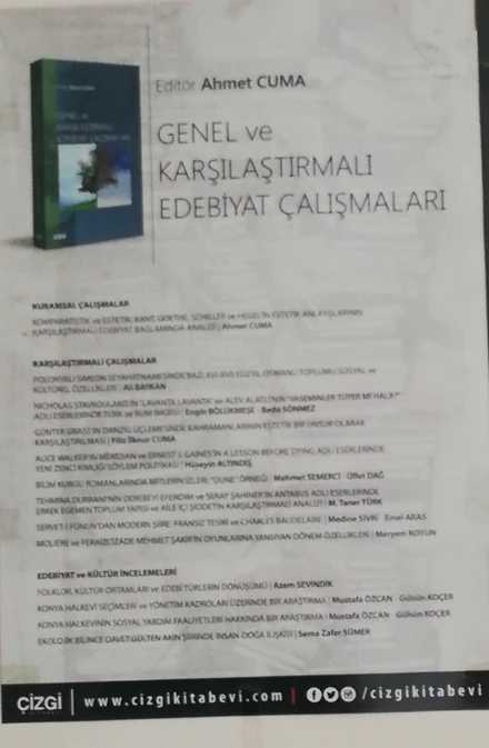 Genel ve Karşılaştırmalı Edebiyat Çalışmaları