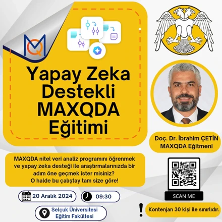 YAPAY ZEKA DESTEKLİ MAXQDA EĞİTİMİ 