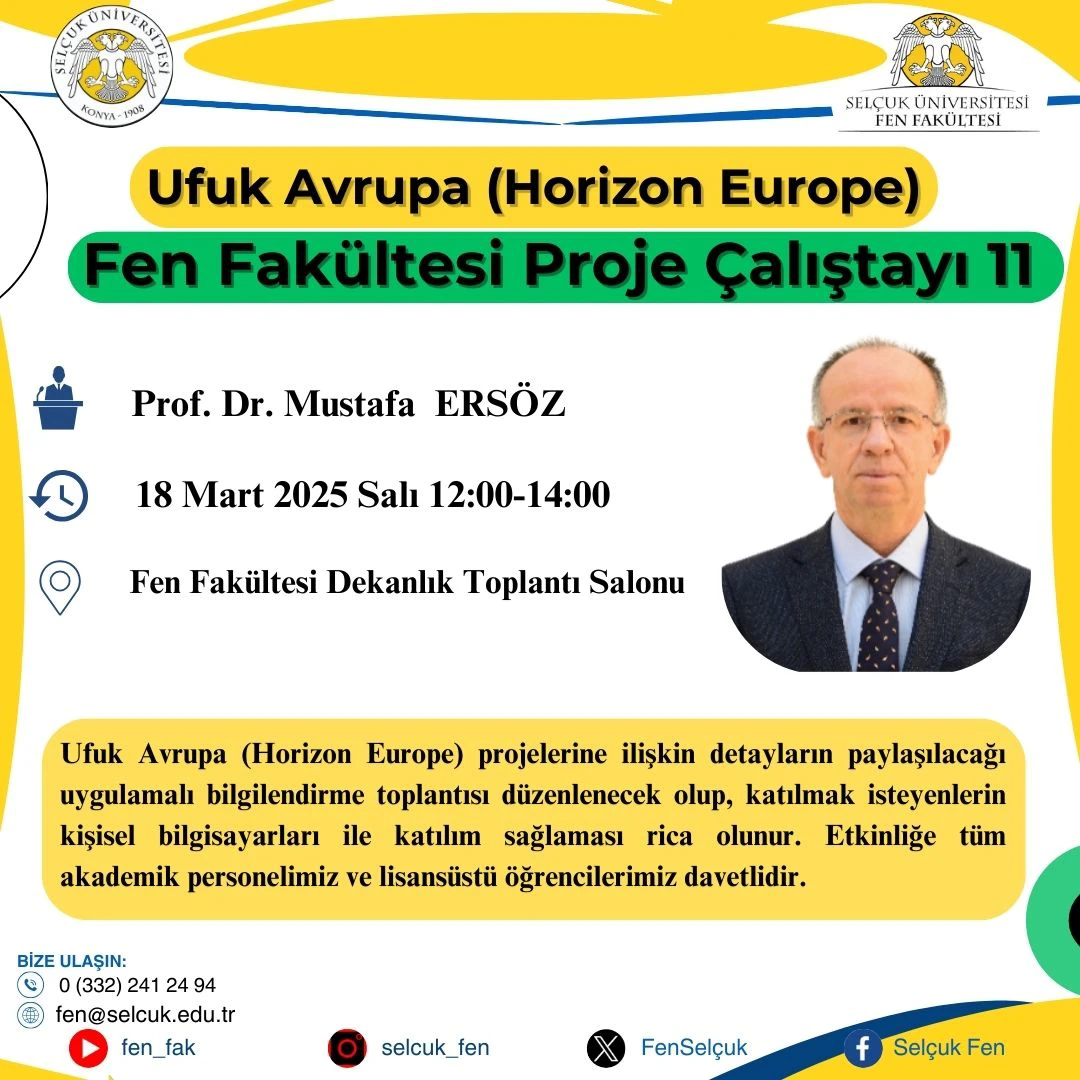 Fen Fakültesi Proje Çalıştayı 11