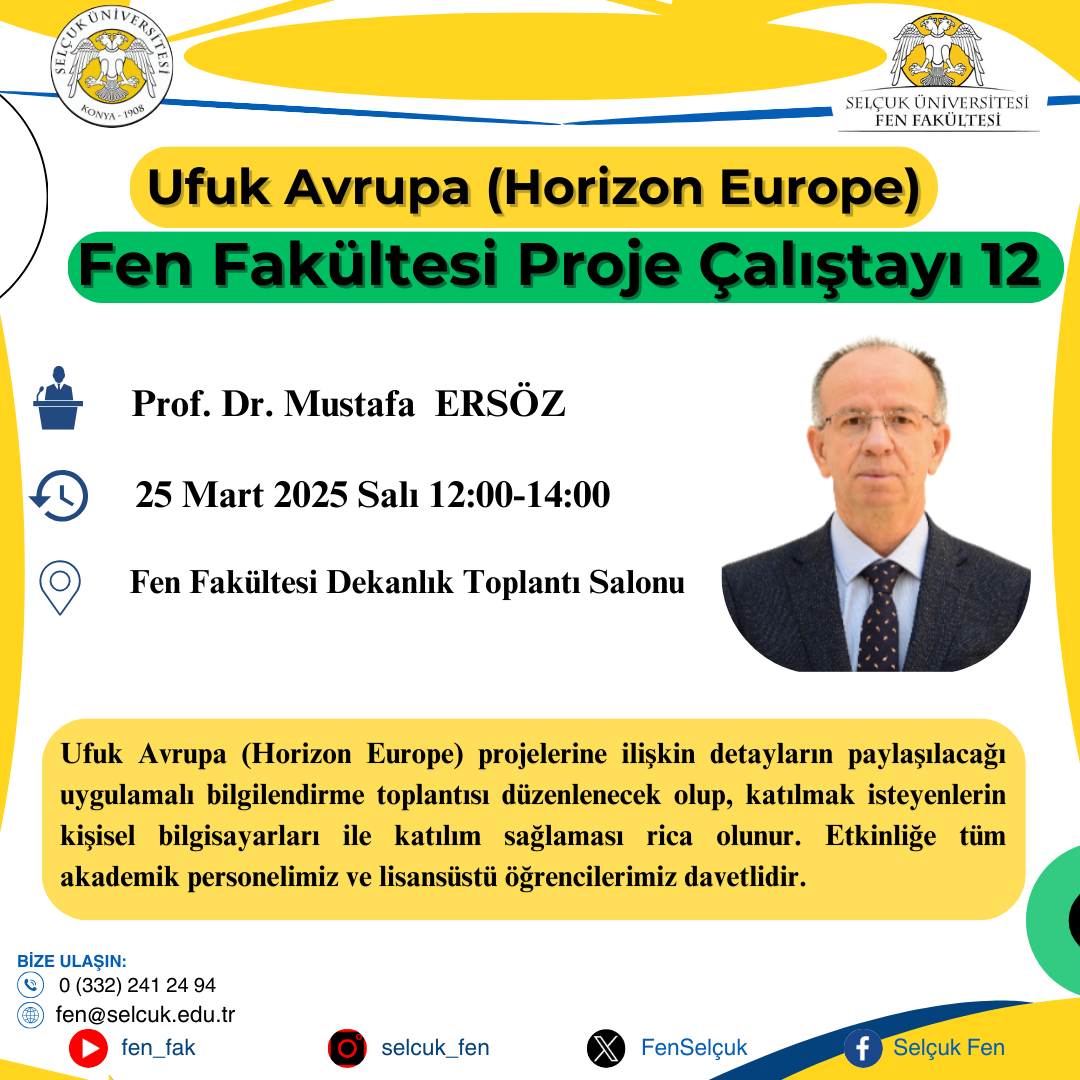 Fen Fakültesi Proje Çalıştayı 12