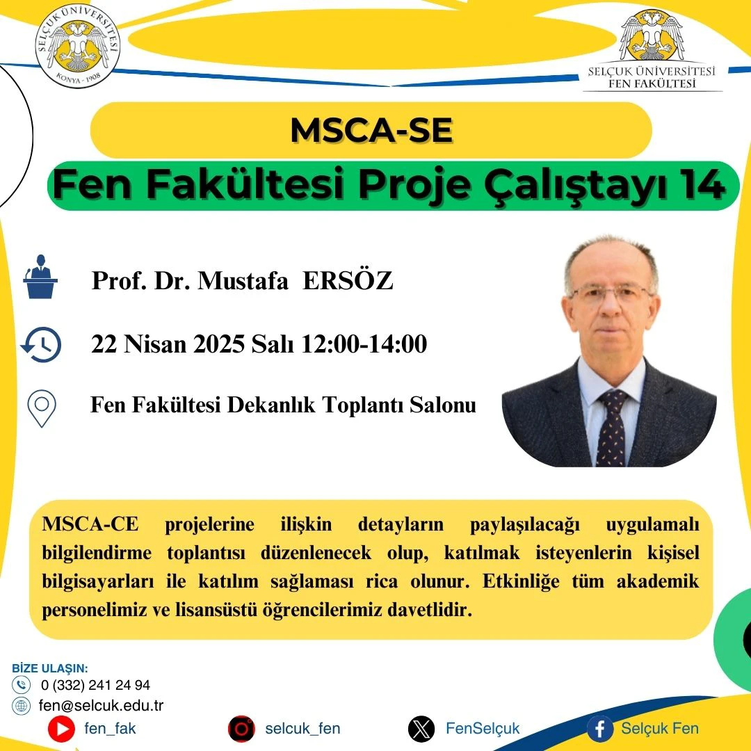 Fen Fakültesi Proje Çalıştayı 14