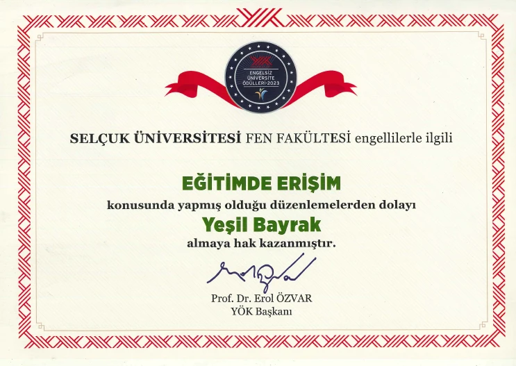 Fakültemizin Engelsiz-Erişilebilir Bayrakları