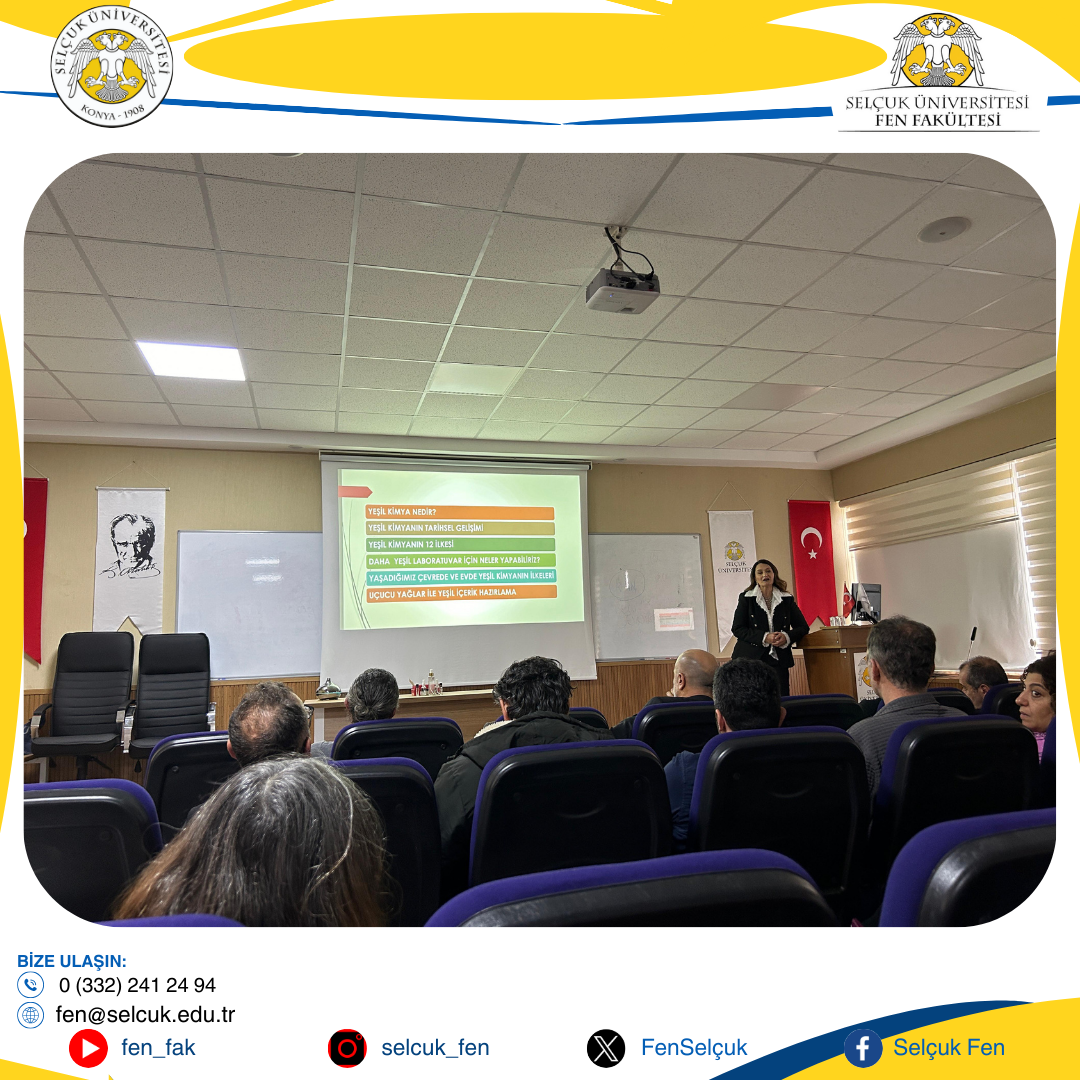 Yeşil Kimya Semineri Gerçekleştirildi