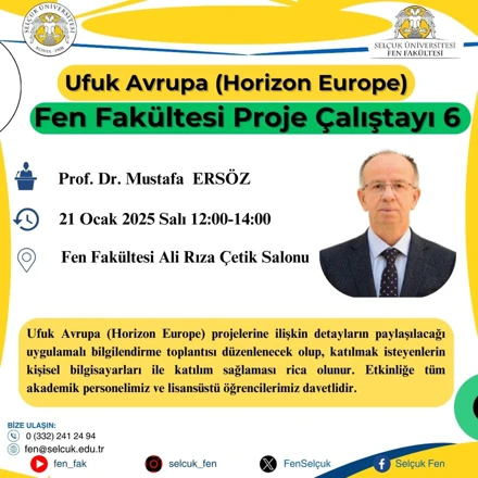 Fen Fakültesi Proje Çalıştayı 6