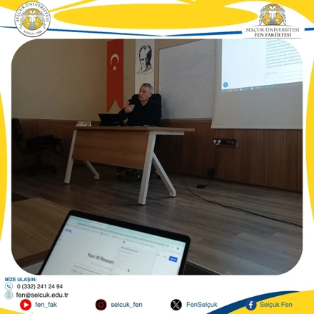 Fakültemizde "Akademik Çalışmalarda Yapay Zeka Kullanımı" Etkinliği Gerçekleştirildi