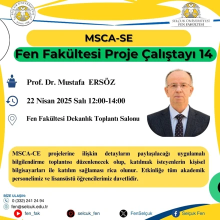 Fen Fakültesi Proje Çalıştayı 14