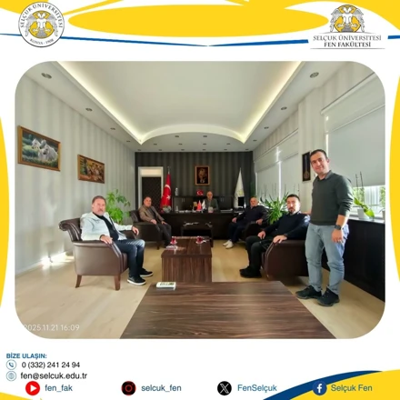 Konya Eski Milletvekili Sayın Servet TURGUT'dan Fakültemize Ziyaret