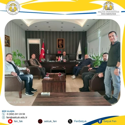Konya Eski Milletvekili Sayın Servet TURGUT'dan Fakültemize Ziyaret