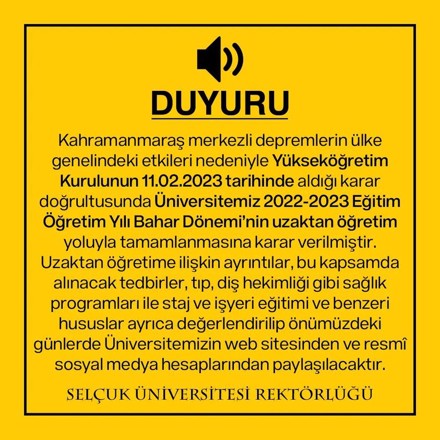 Uzaktan Öğretime Geçiş