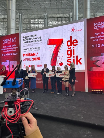7.Uluslararası Değişik Doğal Taş Tasarım Yarışması'nda ödüller yine Selçuk’un!