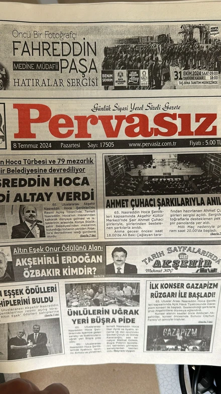 AKŞEHİR NASREDDİN HOCA ANMA PROGRAMI SERGİSİ