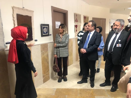 "DEVERÂN" Geleneksel Türk Sanatları Sergisi açıldı.