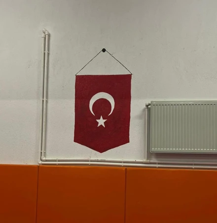 Selçuklu Belediyesi Sille İlkokulu Spor Salonu Duvar Boyama Etkinliği 