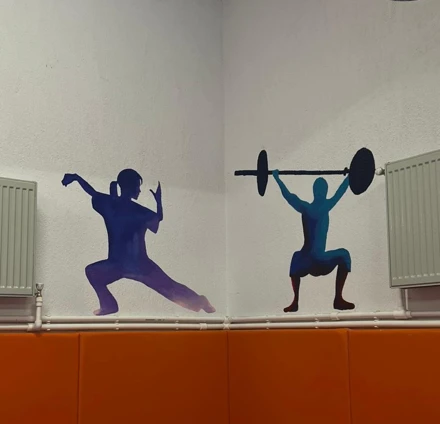 Selçuklu Belediyesi Sille İlkokulu Spor Salonu Duvar Boyama Etkinliği 