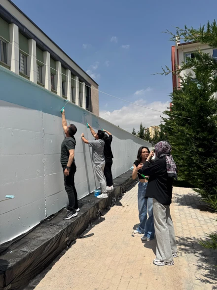 Selçuklu Belediyesi Sevgi Anaokulu Duvar Boyama Etkinliği