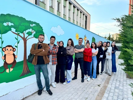 Selçuklu Belediyesi Sevgi Anaokulu Duvar Boyama Etkinliği