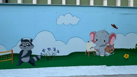 Selçuklu Belediyesi Sevgi Anaokulu Duvar Boyama Etkinliği