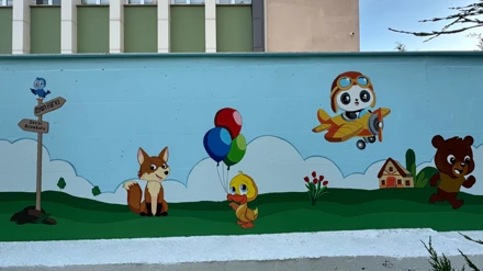 Selçuklu Belediyesi Sevgi Anaokulu Duvar Boyama Etkinliği