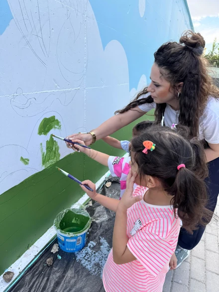 Selçuklu Belediyesi Sevgi Anaokulu Duvar Boyama Etkinliği